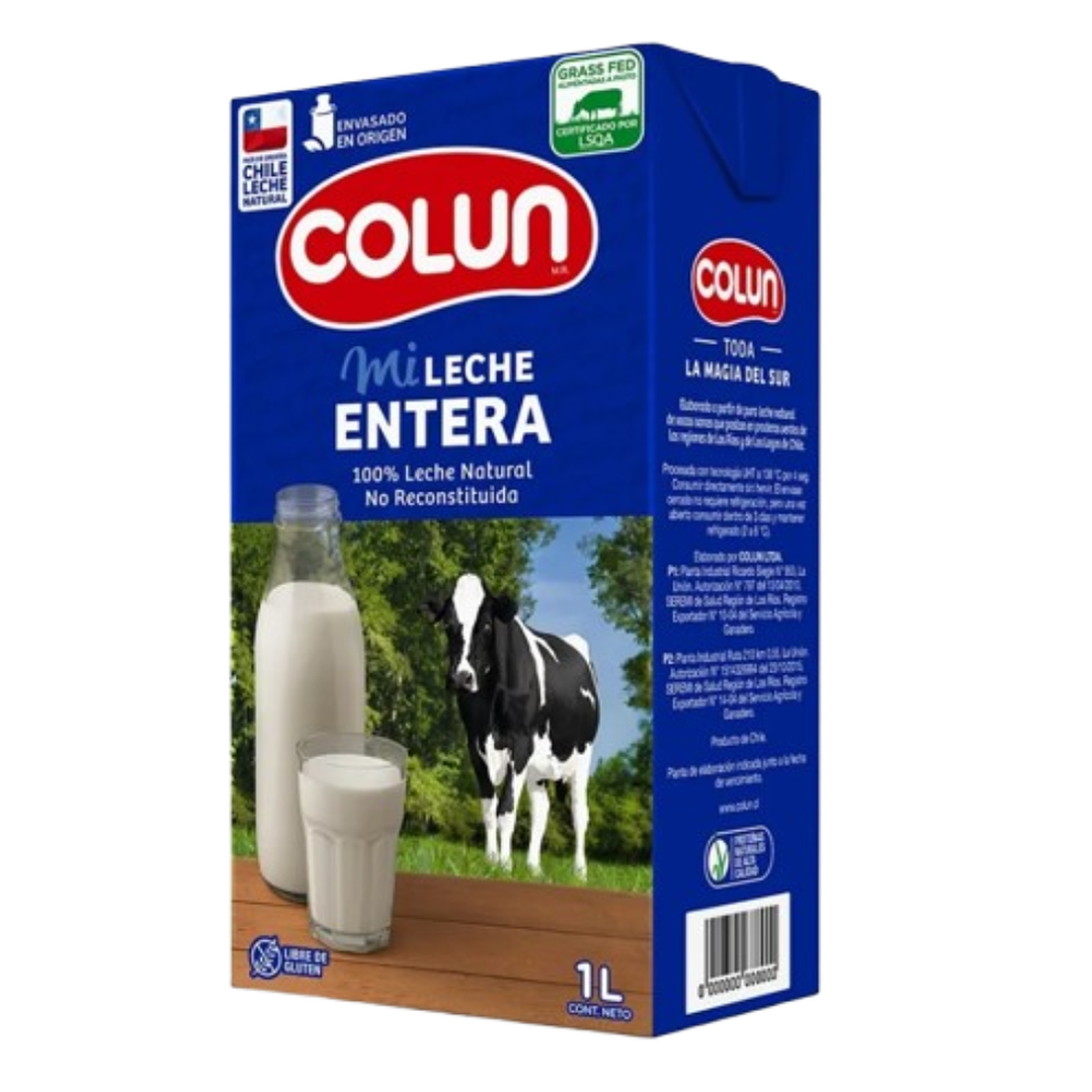 Leche Liquida Entera Colun 1L 1