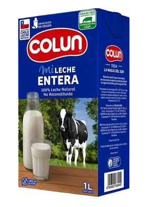 Leche Liquida Entera Colun 1L