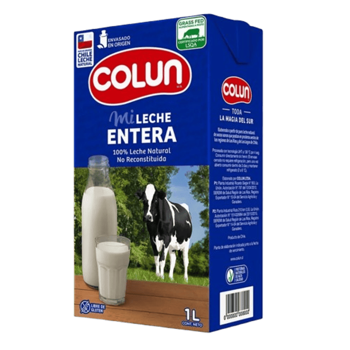 Leche Liquida Entera Colun 1L 1