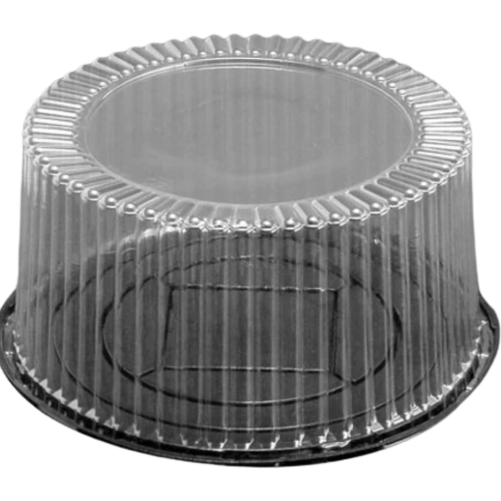Pack 5 Cupula Redonda Plastico Torta 1025-5 26x12cm 1