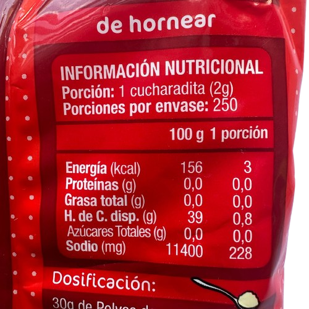 Polvos De Hornear Gourmet 500g 3