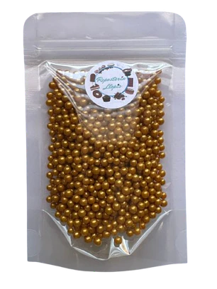 Perlas Doradas Brillante Comestibles 4mm 70g