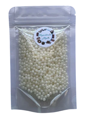 Perlas Blancas Brillante Comestibles 4mm 70g