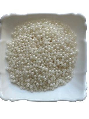 Perlas Blancas Brillante Comestibles 4mm 70g