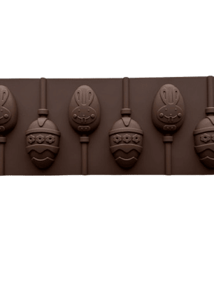 Molde Silicona Cake Pop De Huevitos 6 Cavidades