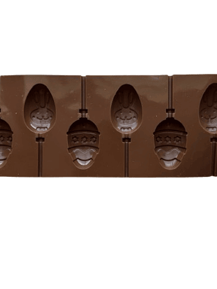 Molde Silicona Cake Pop De Huevitos 6 Cavidades