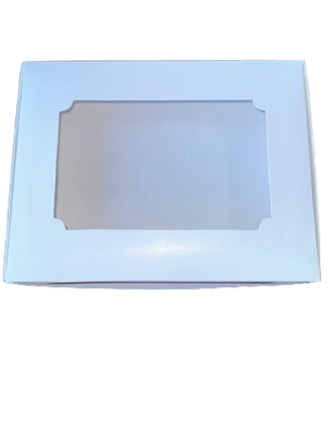 Pack 5 Caja C Con Ventana 12 Alfajores Cartulina 24x18,5x3cm