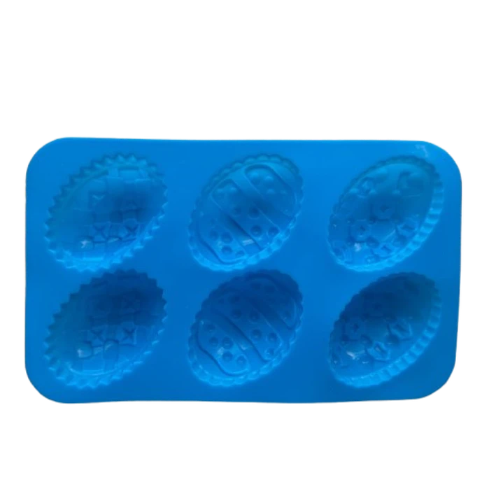 Molde Silicona Huevitos Grandes 6 Cavidades 2