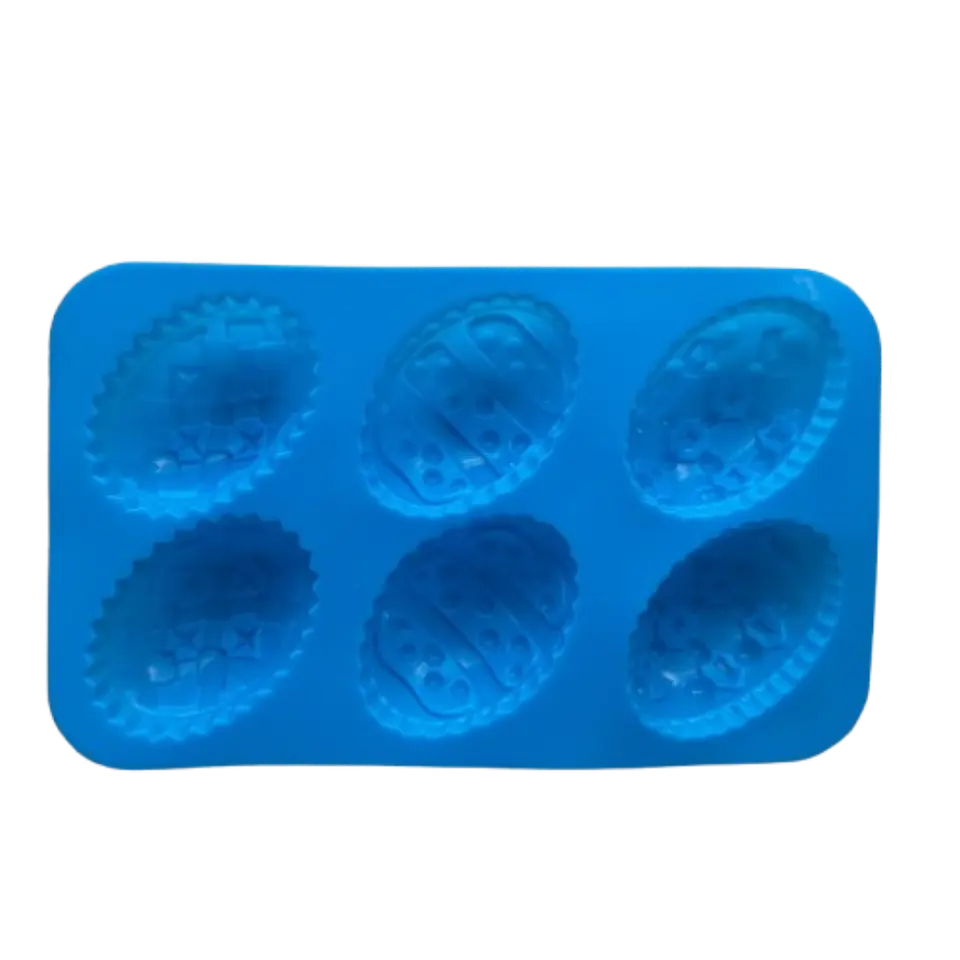 Molde Silicona Huevitos Grandes 6 Cavidades 2