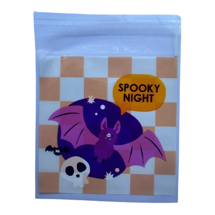 Bolsas Halloween C Celofan Autoadhesivas 100un 10x10+2cm 4