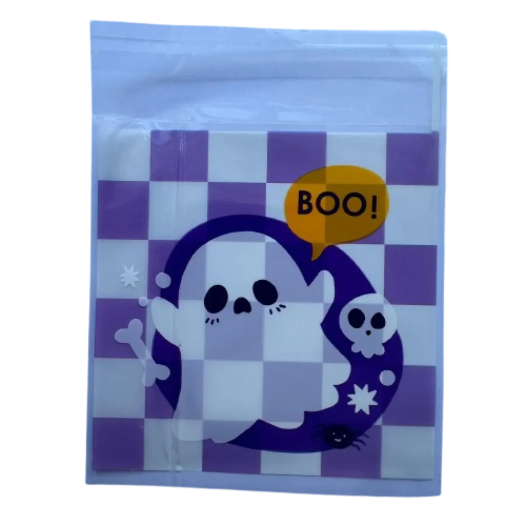 Bolsas Halloween C Celofan Autoadhesivas 100un 10x10+2cm 5