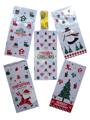 Bolsas Navidad A Celofan 20un 27x13cm