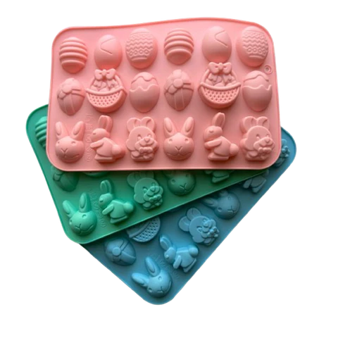 Molde Silicona Pascua Varios Diseños 18 Cavidades