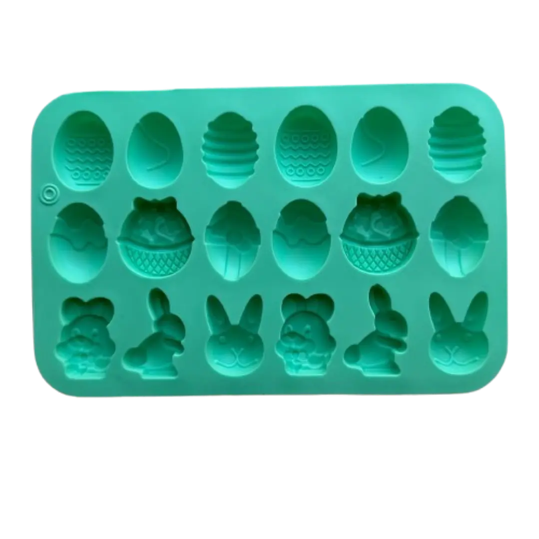 Molde Silicona Pascua Varios Diseños 18 Cavidades 2