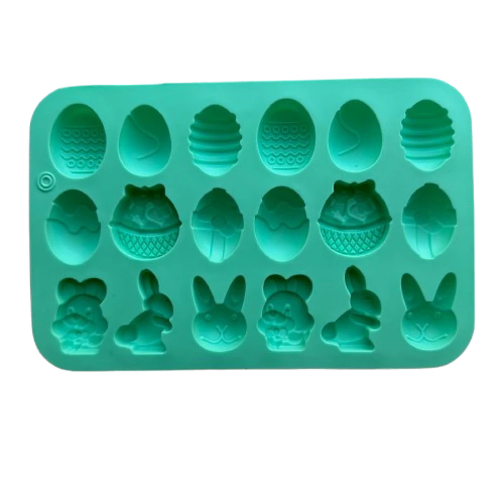Molde Silicona Pascua Varios Diseños 18 Cavidades 2
