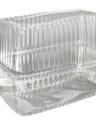 Pack 5 Caja Plastica Pastel Individual Rectangular 14x7x12cm