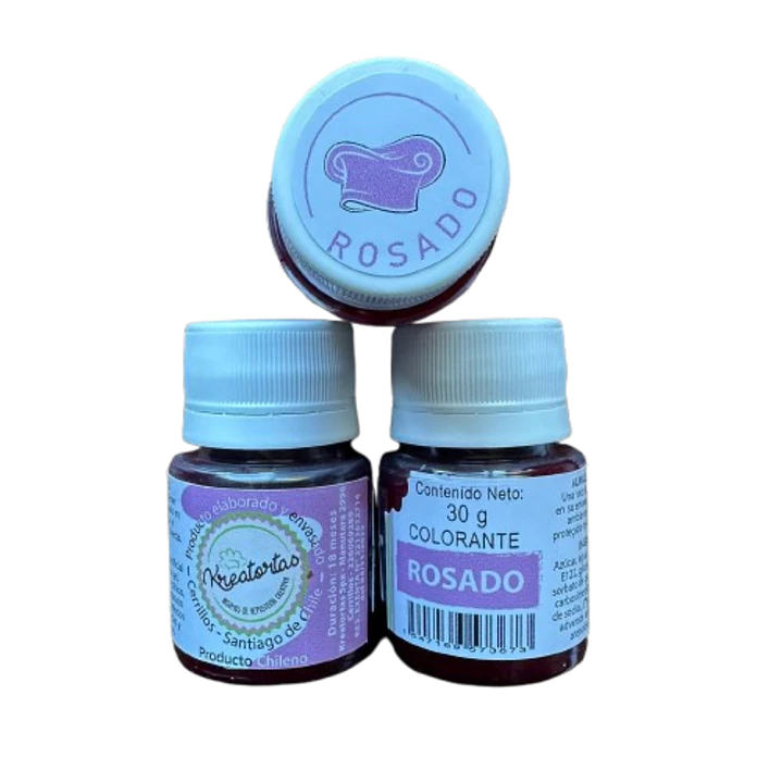 Colorante Gel Rosado Comestible Reposteria Kreatortas 30g 2