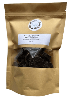Chocolate 72% Cacao Amargo Monedas 832 Neucober 200g