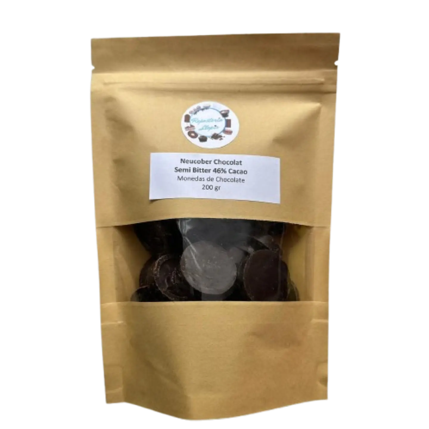 Chocolate 46% Cacao Semi Amargo Monedas 801 Neucober 200g 2
