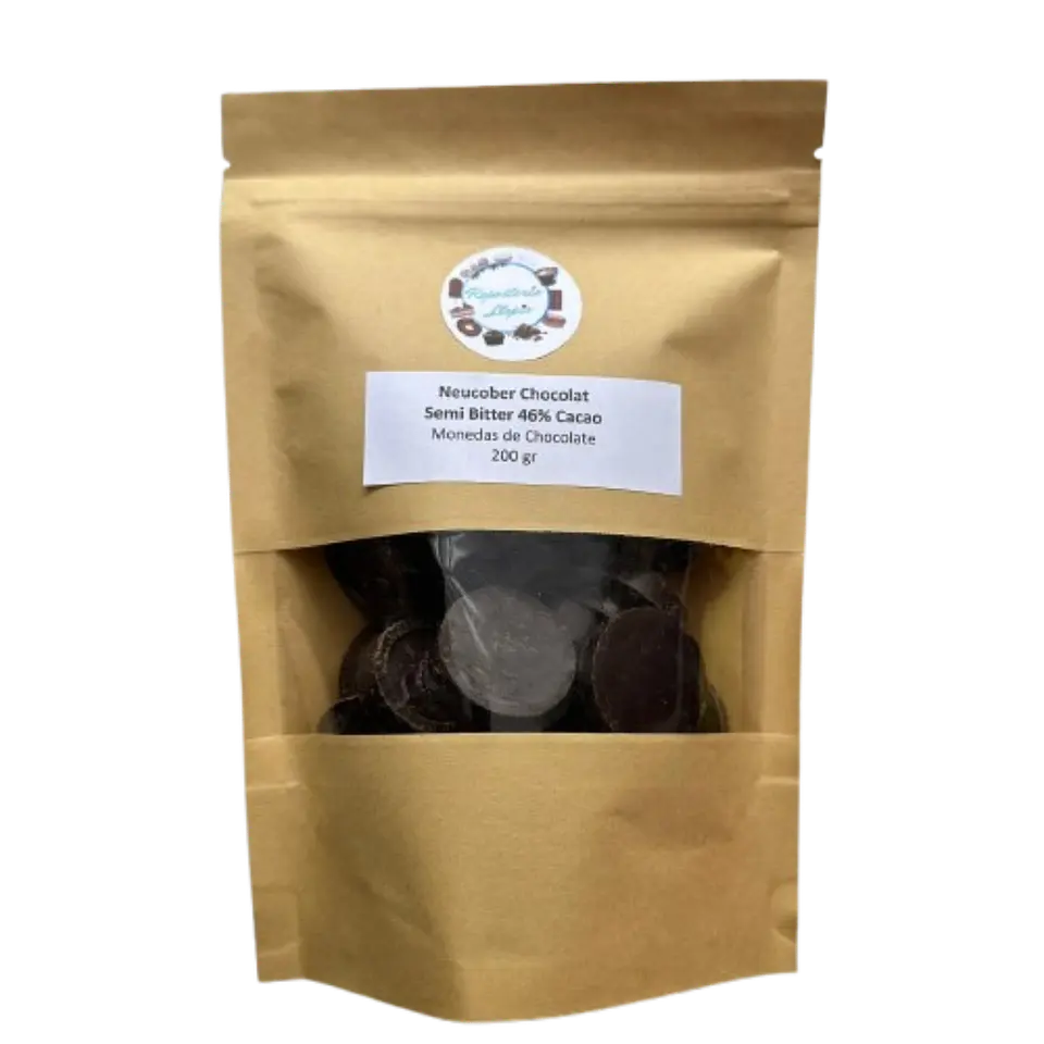 Chocolate 46% Cacao Semi Amargo Monedas 801 Neucober 200g 2