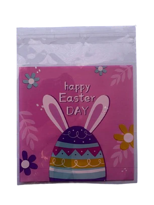 Bolsas Pascua A Celofan Autoadhesivas 100un 10x10+2cm