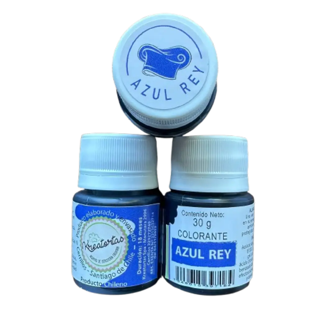 Colorante Gel Azul Rey Comestible Reposteria Kreatortas 30g 2