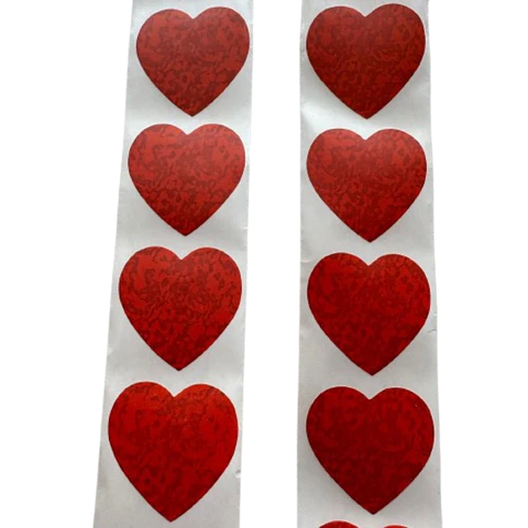 Stickers Corazon D 100un 25mm