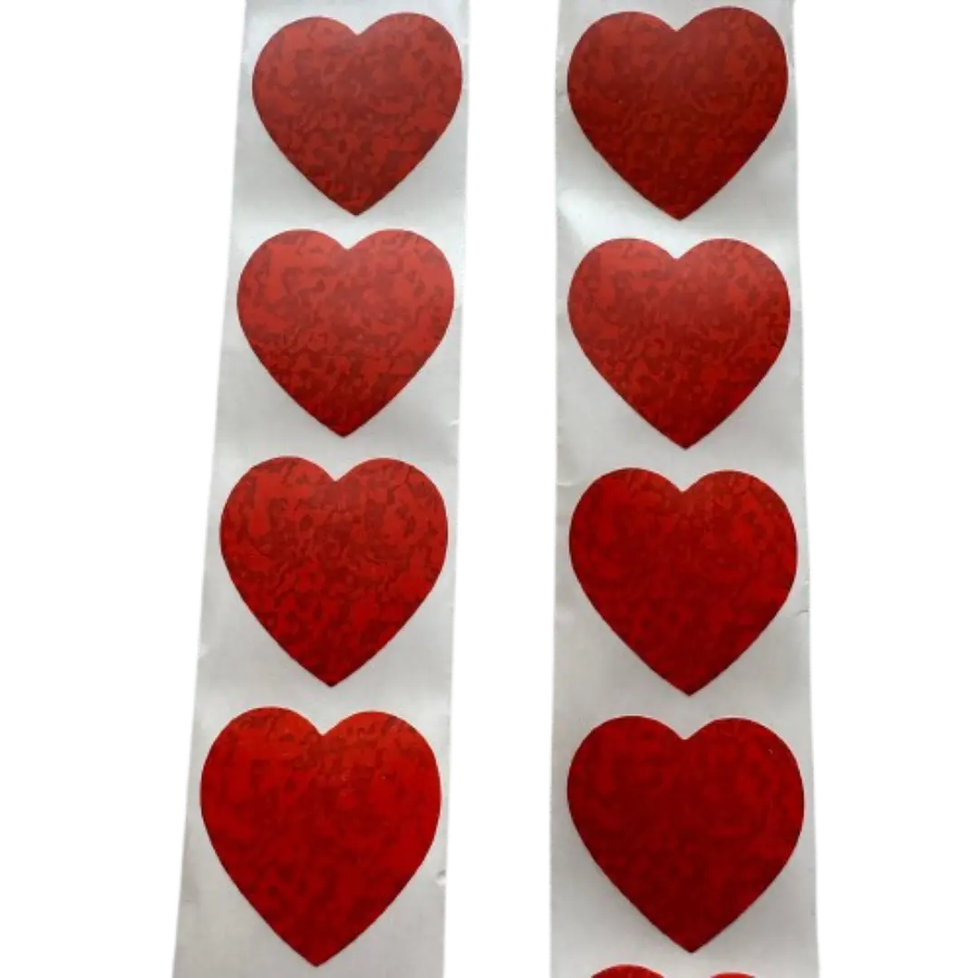 Stickers Corazon D 100un 25mm 1