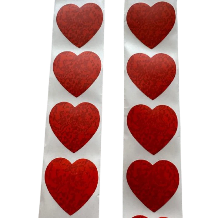 Stickers Corazon D 100un 25mm 1