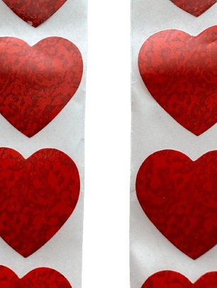 Stickers Corazon D 100un 25mm