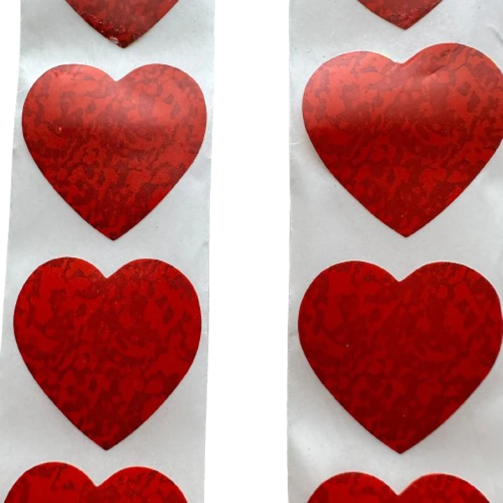 Stickers Corazon D 100un 25mm 2