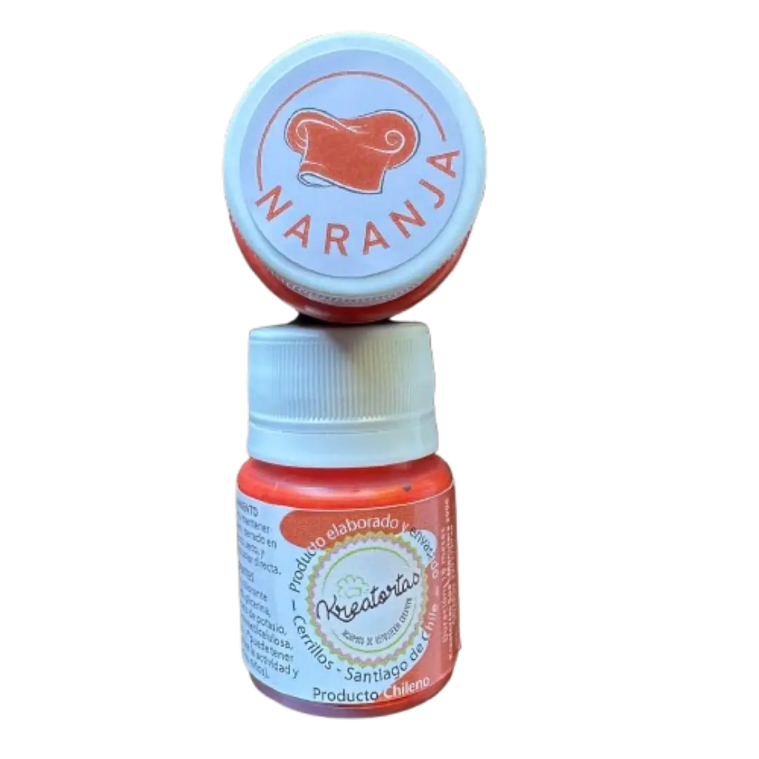 Colorante Gel Naranja Comestible Reposteria Kreatortas 30g 1