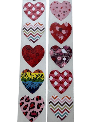 Stickers Corazon A 100un 25mm