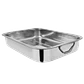 Fuente Rectangular Con Azas Acero Inoxidable Cuiner 35cm - Miniatura 1