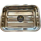 Fuente Rectangular Con Azas Acero Inoxidable Cuiner 35cm - Miniatura 2