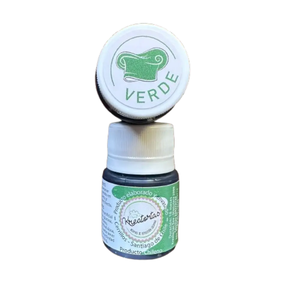 Colorante Gel Verde Comestible Reposteria Kreatortas 30g 1