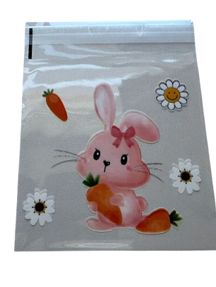 Bolsas Pascua D Celofan Autoadhesivas 100un 10x10+2cm