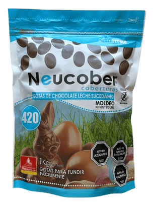 Cobertura Cholocate 420 De Leche Gotas Neucober 1kg