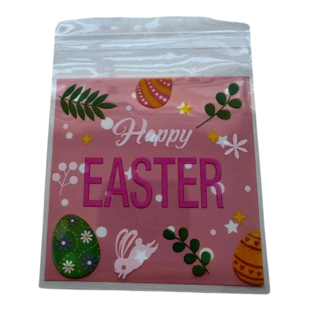 Bolsas Pascua B Celofan Autoadhesivas 100un 10x10+2cm 4