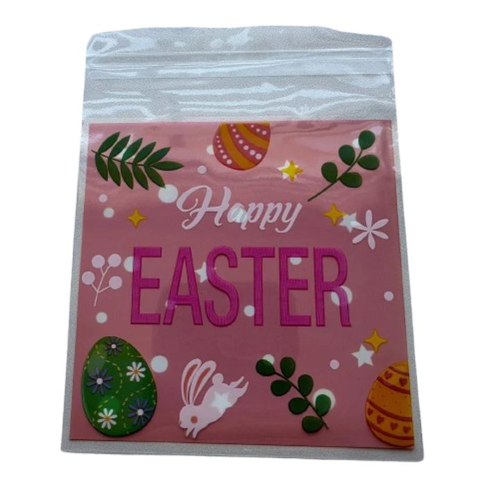Bolsas Pascua B Celofan Autoadhesivas 100un 10x10+2cm 4