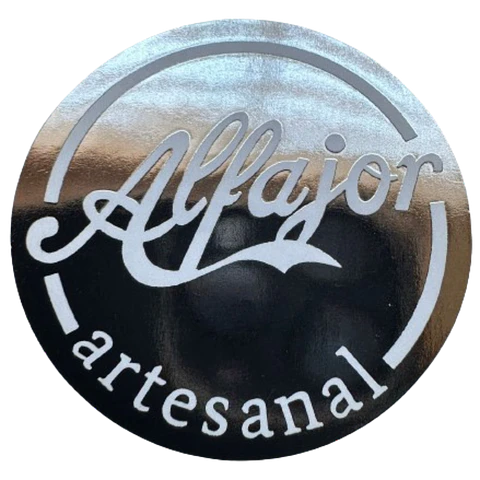 Sticker Alfajor Plateado 100un 38mm