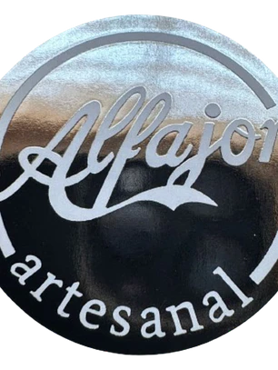Sticker Alfajor Plateado 100un 38mm
