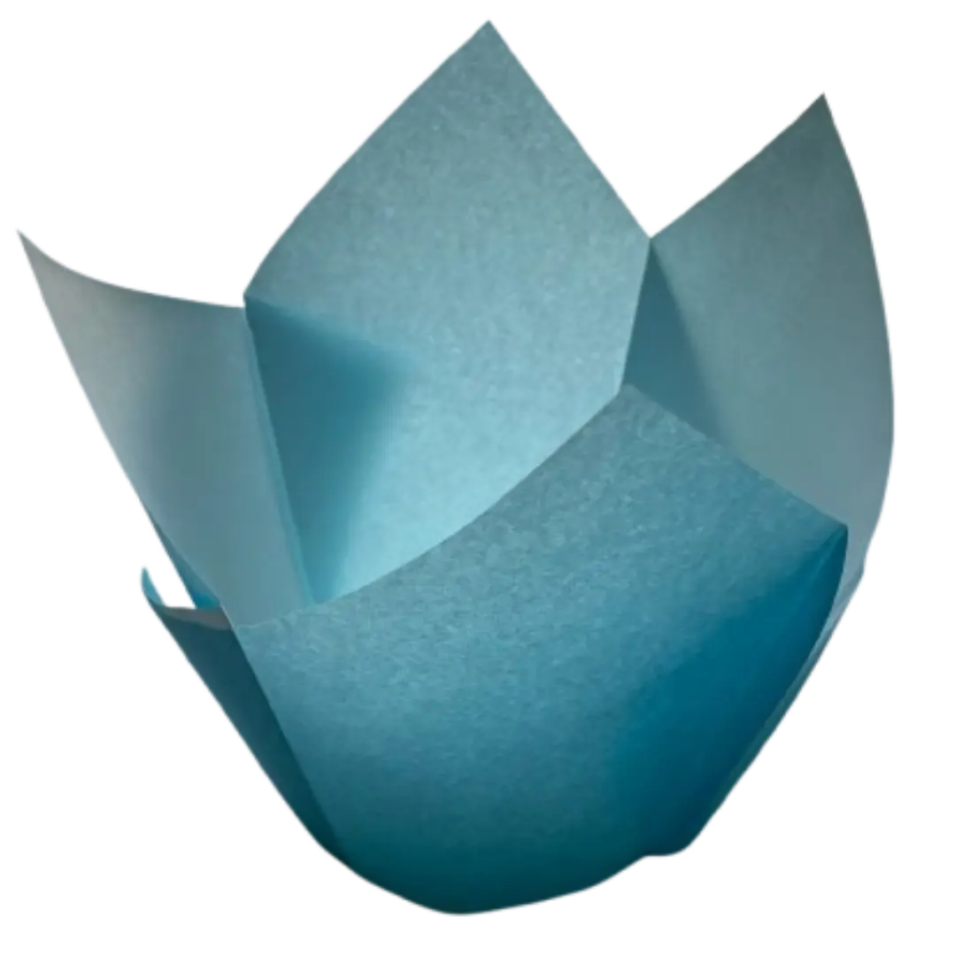 Tulipa Para Muffin Celeste 50un Diametro 5cm Alto 6cm 1