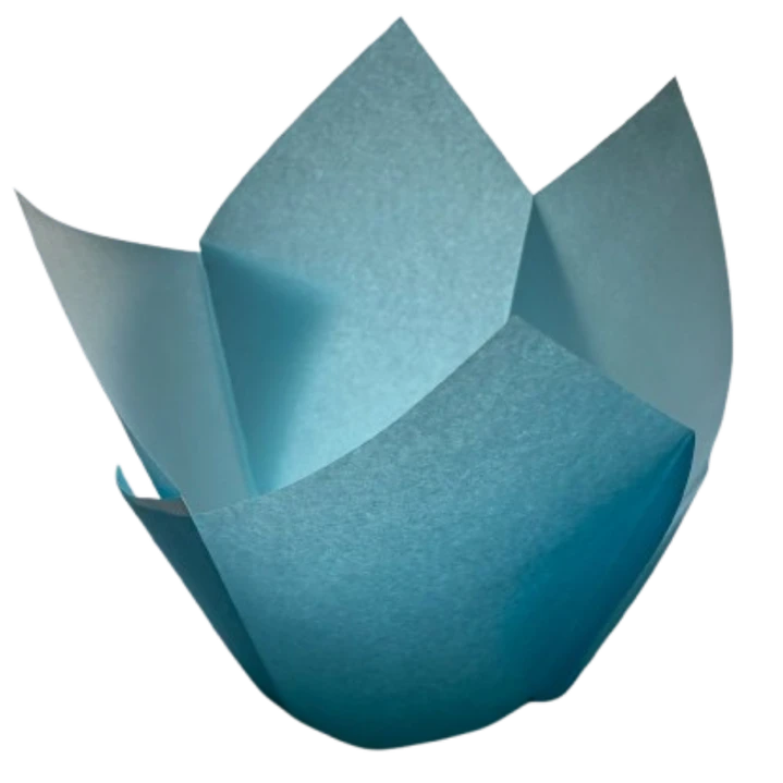 Tulipa Para Muffin Celeste 50un Diametro 5cm Alto 6cm 1