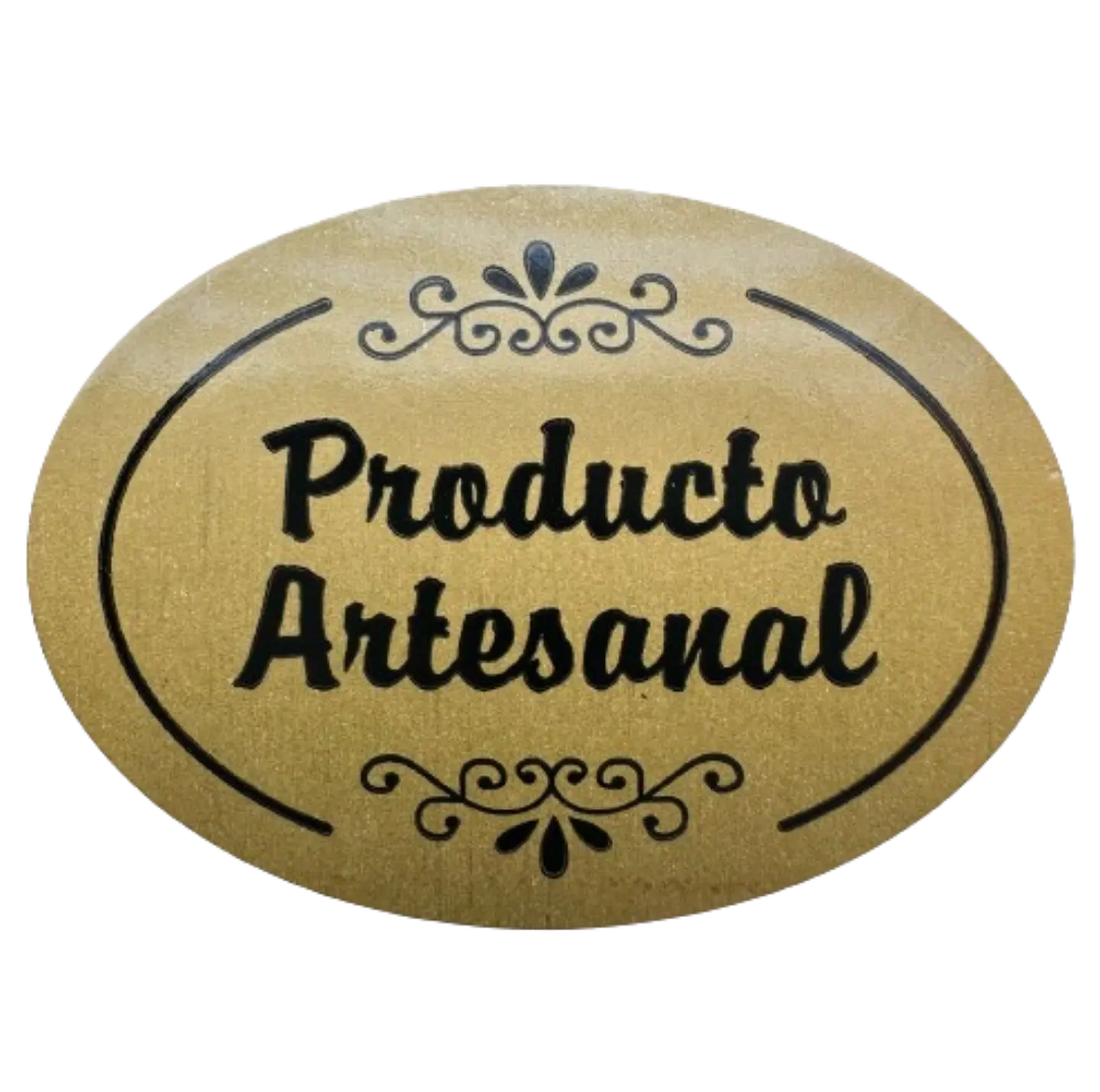 Sticker Producto Artesanal Cafe Claro 100un 38mm 1