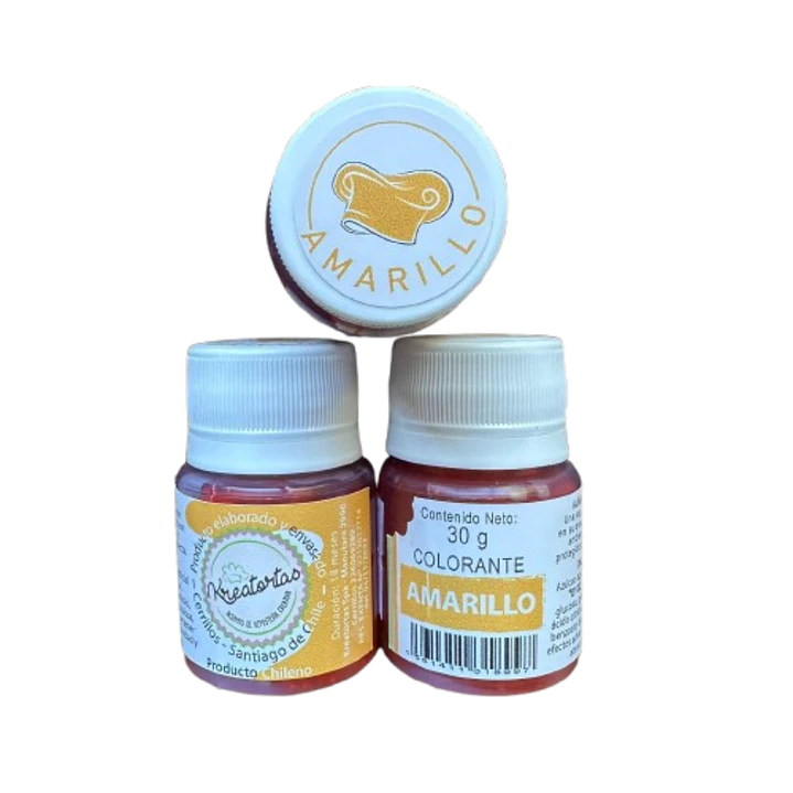 Colorante Gel Amarillo Comestible Reposteria Kreatortas 30g 2