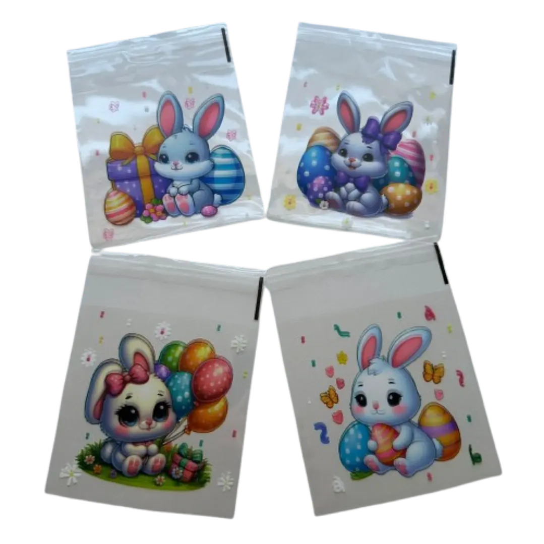 Bolsas Pascua C Celofan Autoadhesivas 100un 10x10+2cm 1