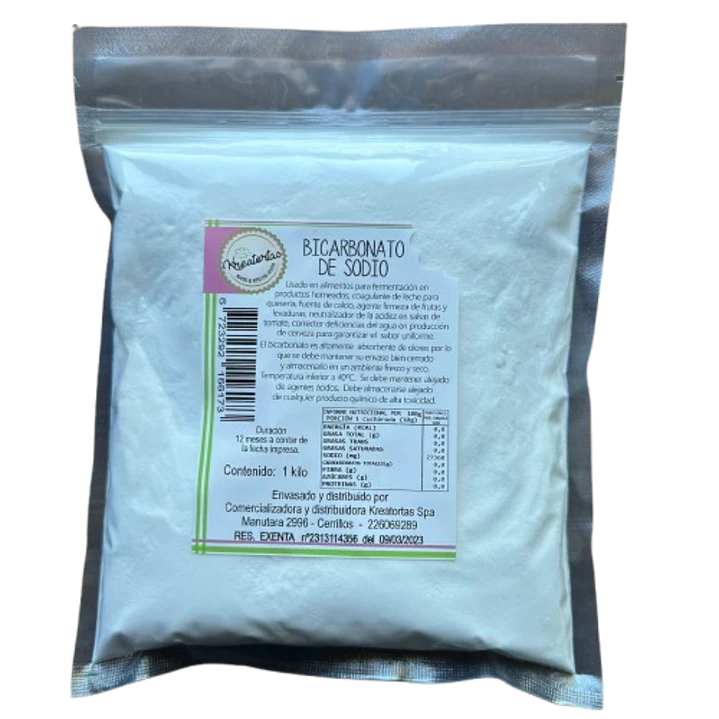 Bicarbonato De Sodio Kreatortas 1kg 1