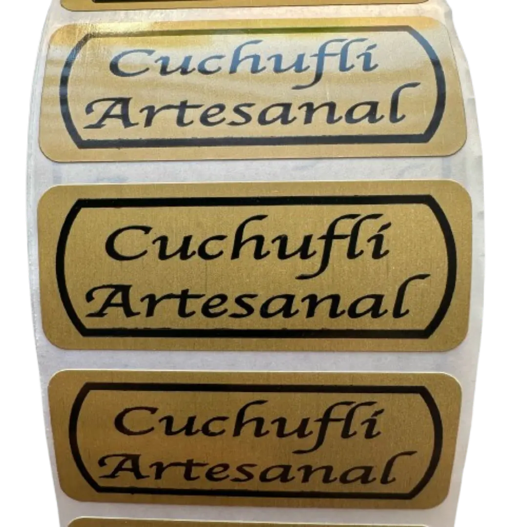 Sticker Cuchufli Cafe Claro 100un 2
