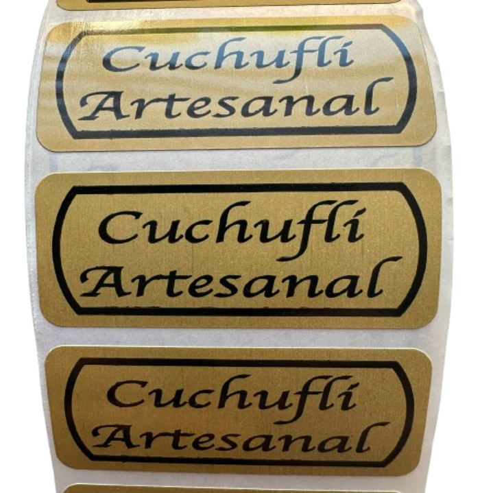 Sticker Cuchufli Cafe Claro 100un 2